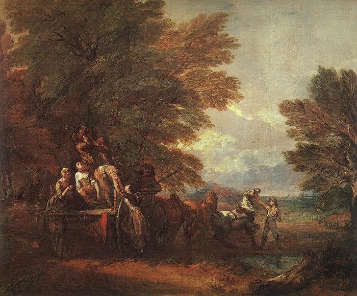 Thomas Gainsborough The Harvest Wagon France oil painting art